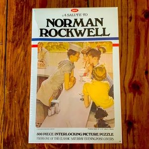 Norman Rockwell - 500 piece picture puzzle/NIB NWOT/Vintage/family game night